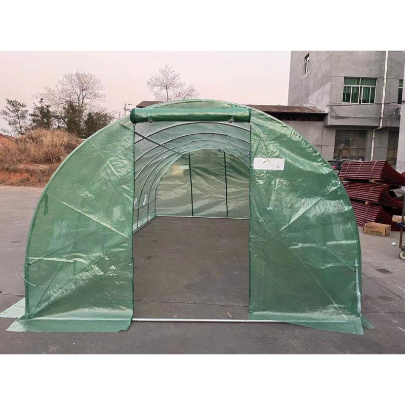 Solar gradina cu schelet metalic 4 x 3 m cu ferestre de aerisire