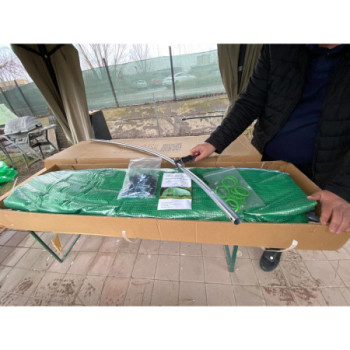 Solar gradina cu schelet metalic 4 x 3 m cu ferestre de aerisire