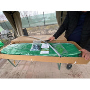 Solar gradina cu schelet metalic 4 x 3 m cu ferestre de aerisire