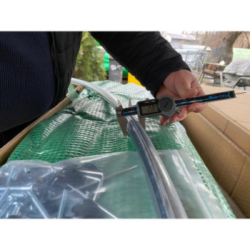 Solar gradina cu schelet metalic 4 x 3 m cu ferestre de aerisire