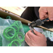 Solar gradina cu schelet metalic 8 x 3 m cu ferestre de aerisire