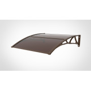 COPERTINA CU BRATE DE ALUMINIU, ACOPERITA CU POLICARBONAT PLIN 2.7MM (PLEXIGLAS), 80 cm latimeX120 CM lungime