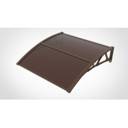 COPERTINA CU BRATE DE ALUMINIU, ACOPERITA CU POLICARBONAT, 100 cm latimeX150 CM lungime