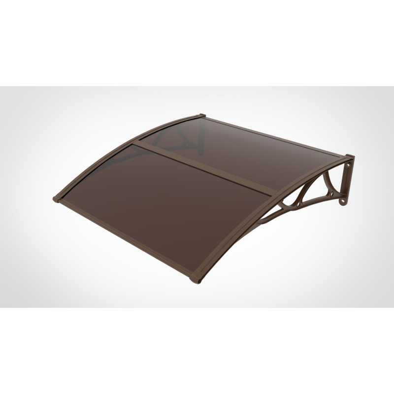 COPERTINA CU BRATE DE ALUMINIU, ACOPERITA CU POLICARBONAT PLIN 2.7MM ( PLEXIGLAS), 100cm latimeX150 CM lungime