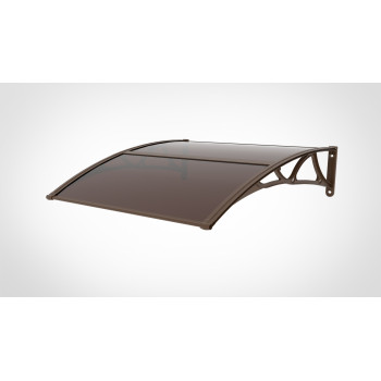 COPERTINA CU BRATE DE ALUMINIU, ACOPERITA CU POLICARBONAT PLIN 2.7MM ( PLEXIGLAS), 100cm latimeX150 CM lungime