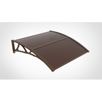 COPERTINA CU BRATE DE ALUMINIU, ACOPERITA CU POLICARBONAT PLIN 2.7MM ( PLEXIGLAS), 100cm latimeX150 CM lungime