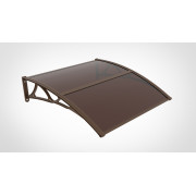 COPERTINA CU BRATE DE ALUMINIU, ACOPERITA CU POLICARBONAT PLIN 2.7MM ( PLEXIGLAS), 100cm latimeX150 CM lungime