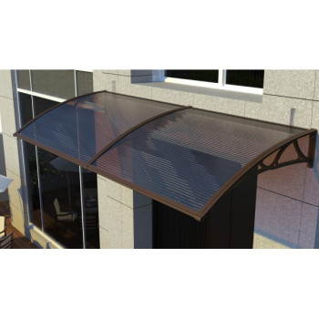 COPERTINA CU BRATE DE ALUMINIU, ACOPERITA CU POLICARBONAT, 100cm latimeX200 CM lungime