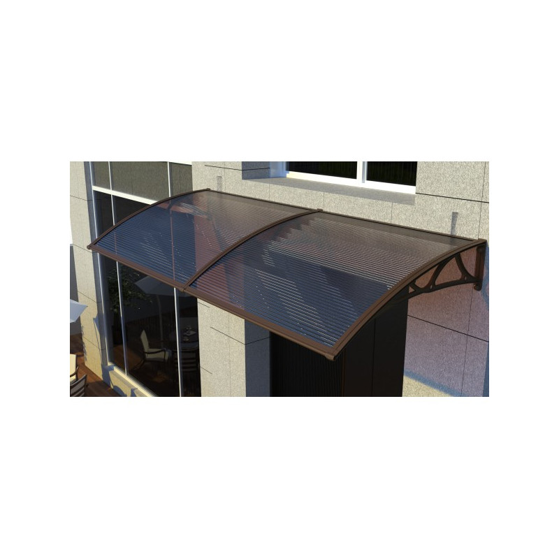 COPERTINA CU BRATE DE ALUMINIU, ACOPERITA CU POLICARBONAT, 100cm latimeX200 CM lungime