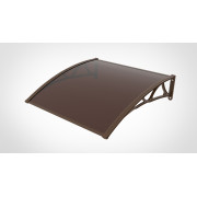 COPERTINA CU BRATE DE ALUMINIU, ACOPERITA CU POLICARBONAT PLIN 2.7MM (PLEXIGLAS), 100 cm latimeX200 CM lungime
