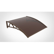 COPERTINA CU BRATE DE ALUMINIU, ACOPERITA CU POLICARBONAT PLIN 2.7MM (PLEXIGLAS), 100 cm latimeX200 CM lungime